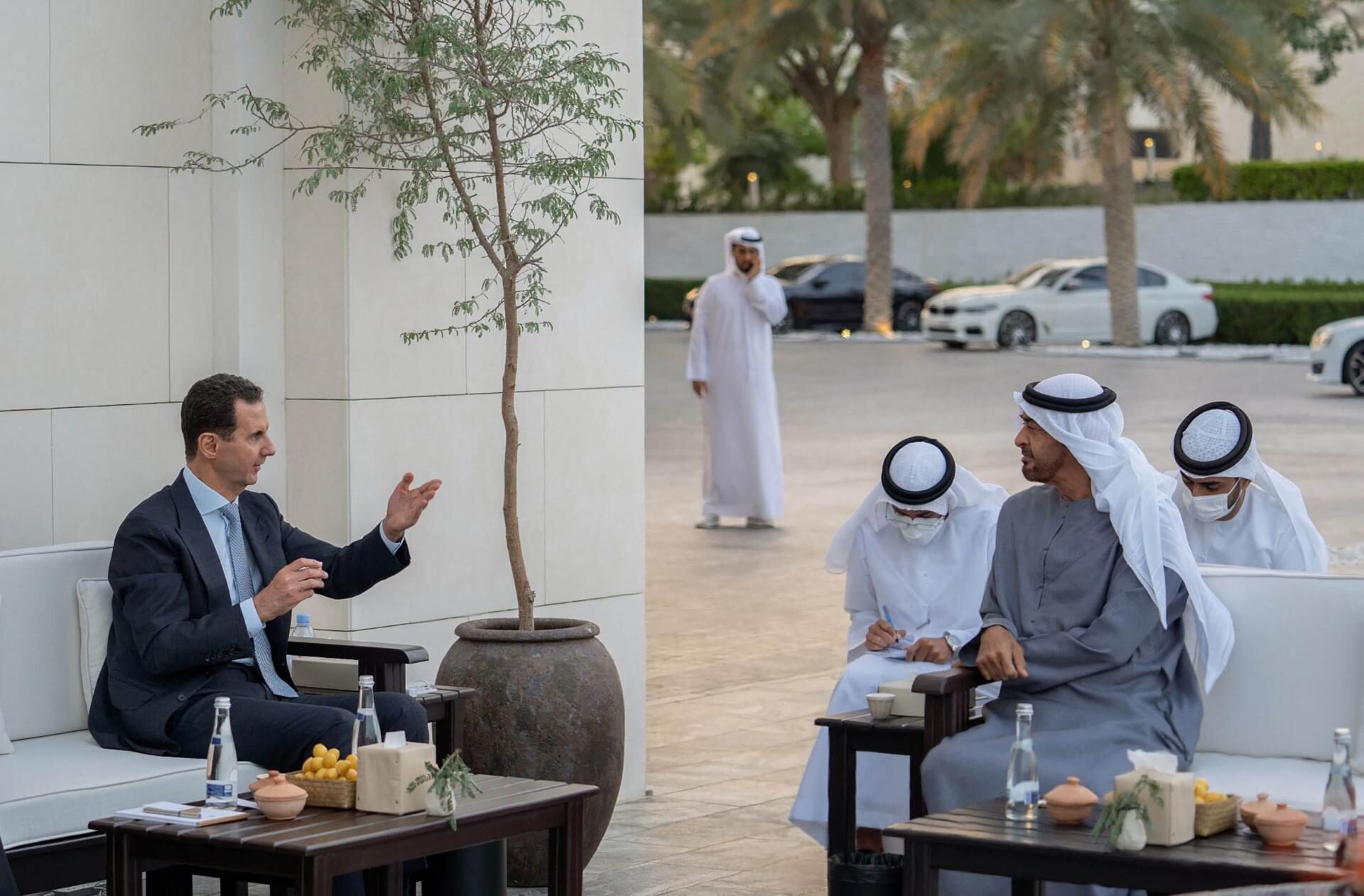 Bashar al-Assad i Mohammed bin Zayed Al-Nahyan