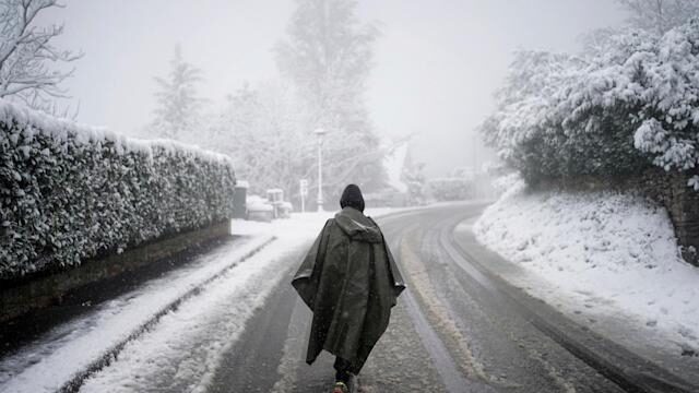 April Fools: Spring snow creates wintry scenes in France