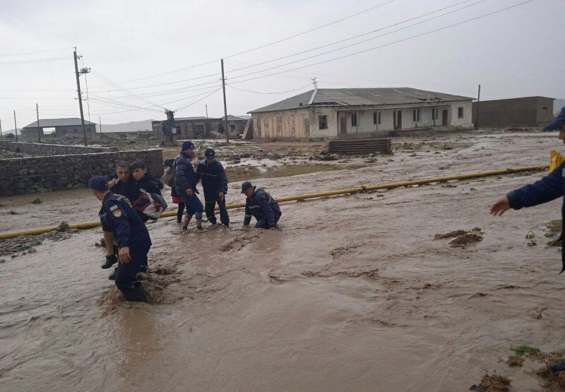 Floods in Uzbekistan, April 2022.