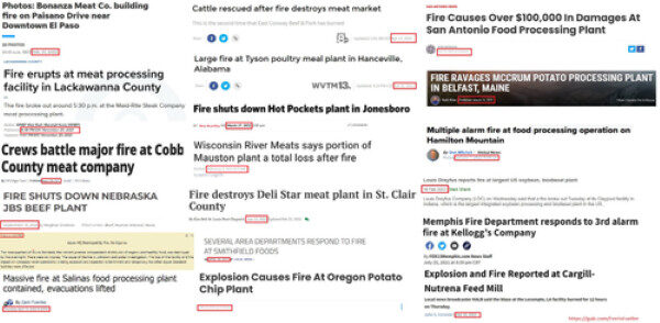 Klikni za povećanje food plants destroyed headlines