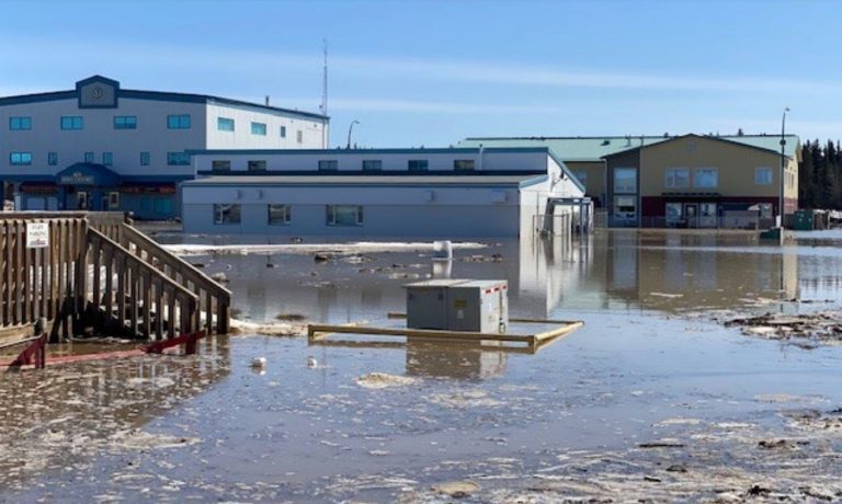 Floods in Hay River, Northwest Territories, Canada, May 2022