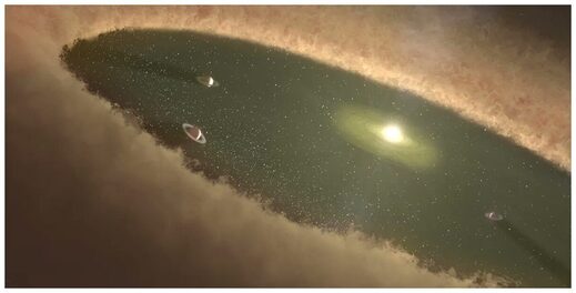 Umjetnički prikaz ranog Sunčevog sustava