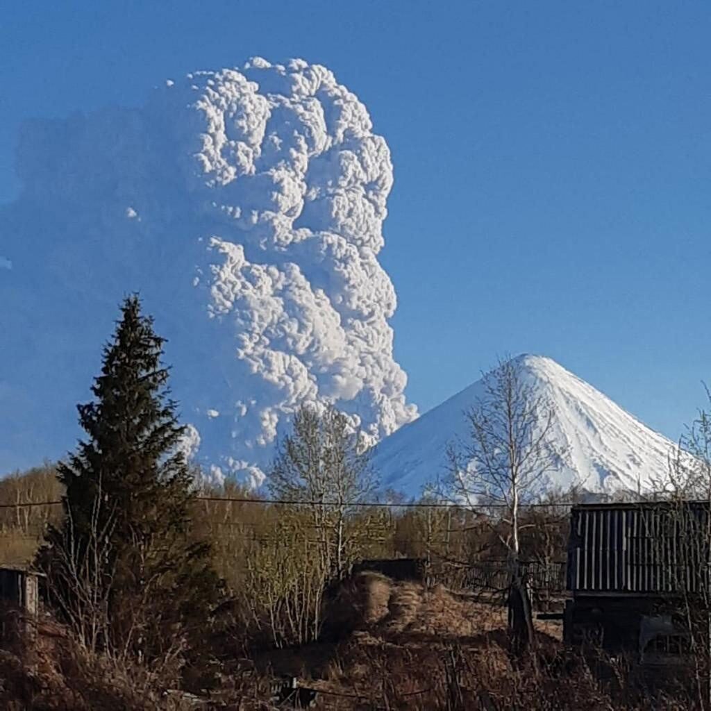 Volcano Bezymianny eruption in Kamchatka, Russia May 28, 2022.