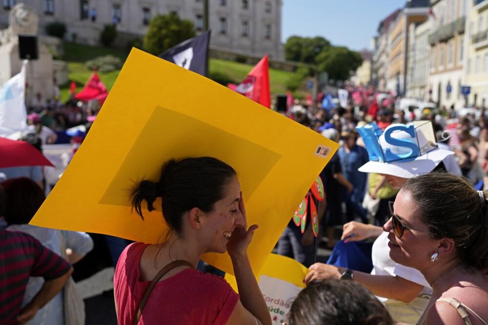 Lisbon protestor