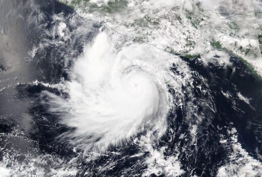 Hurricane Bonnie Mexico on July 4, 2022
