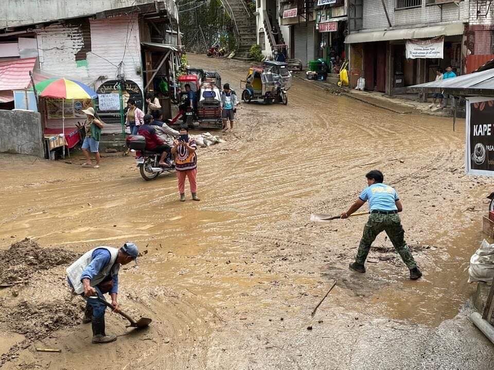Floods in Banaue, Ifugao. Philippines, July 2022.