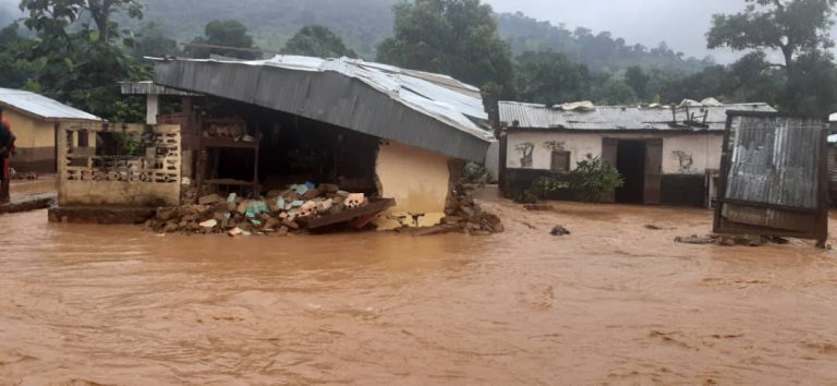 Flood damage in Bangui, Central African Republic