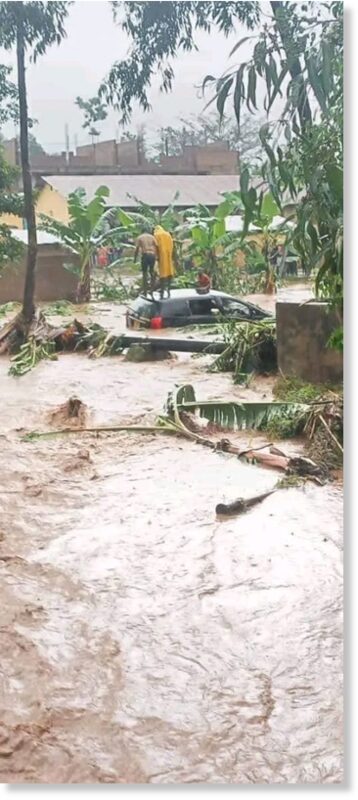 Floods in Mbale City, Uganda, July 2022.