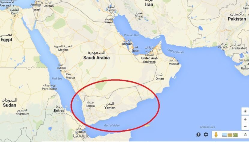Jemen Jemen_mapa
