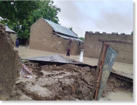 Flood damage in Jigawa State, Nigeria