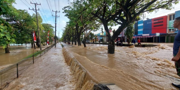 Floods in Sorong City, West Papua Province,