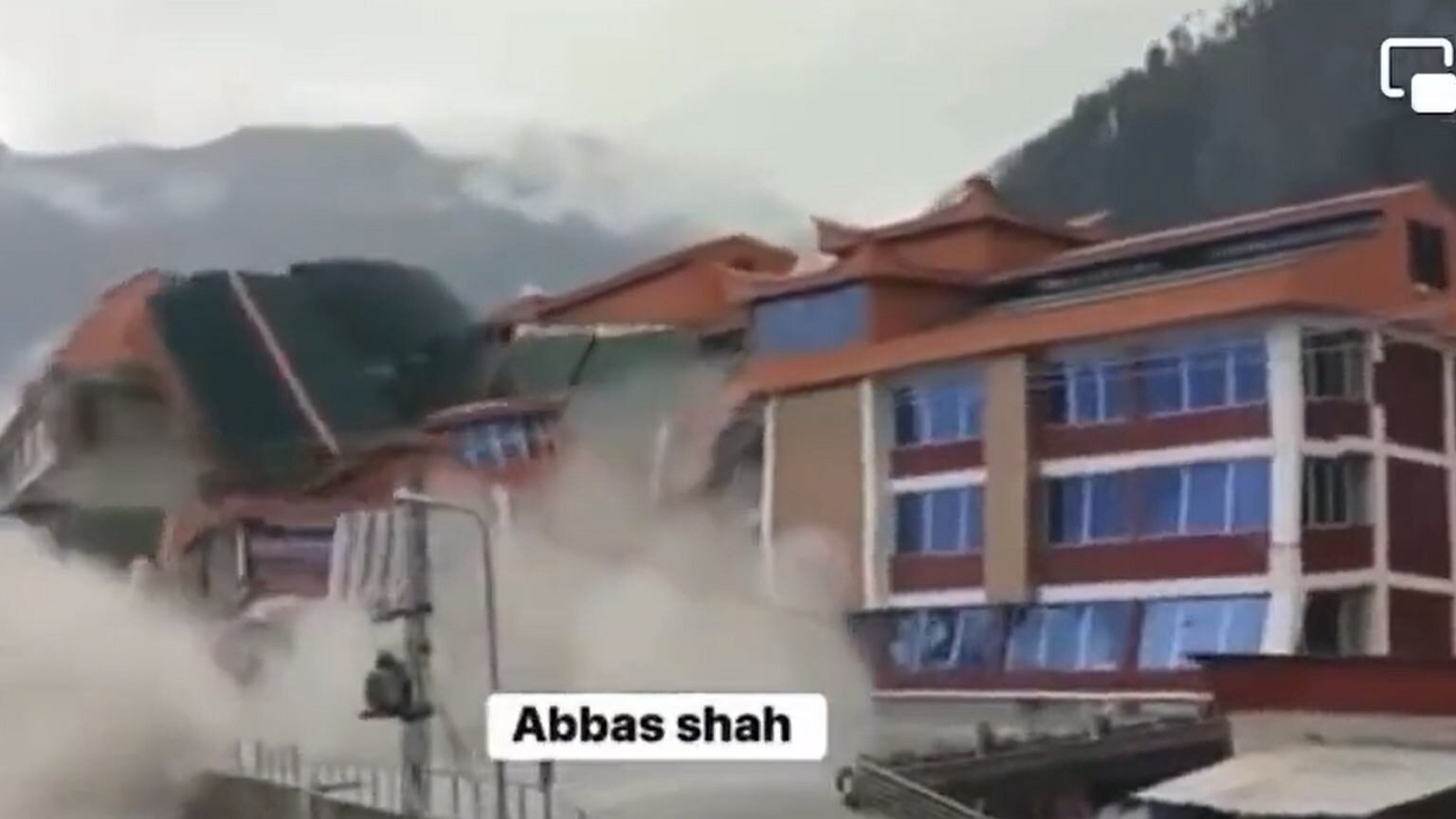 Pakistan. A flood wave washed the luxury hotel off the face of the earth.