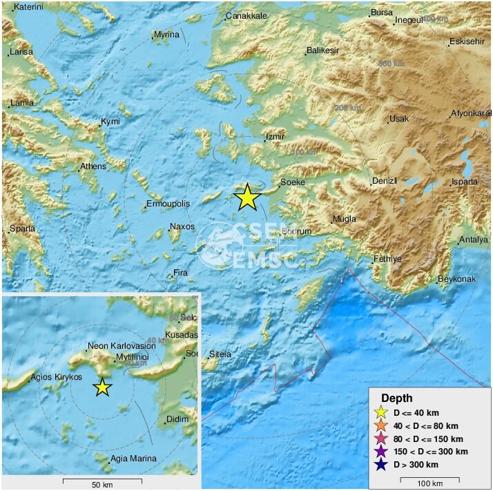 potres samos 31.8.2022
