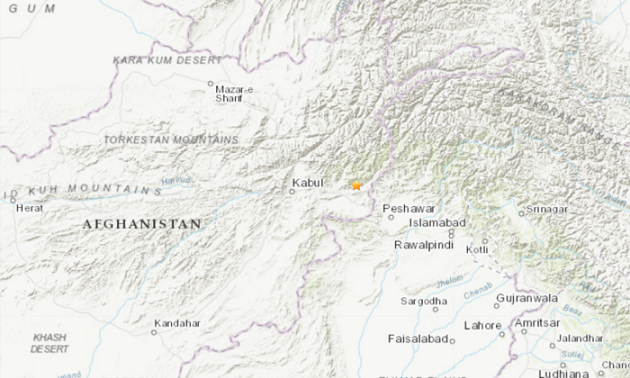 potres afganistan