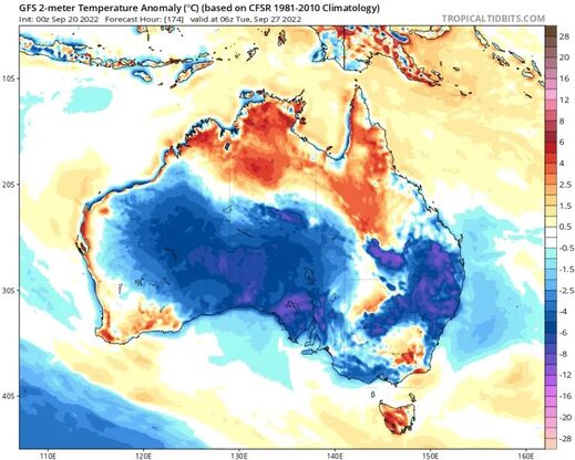 Temperature Anomalies Australia