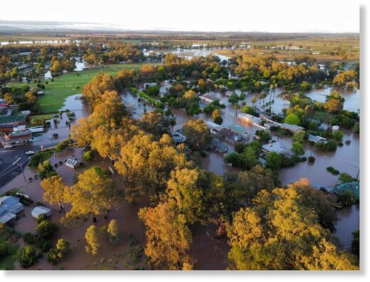 Floods in Eugowra, NSW, Australia, November