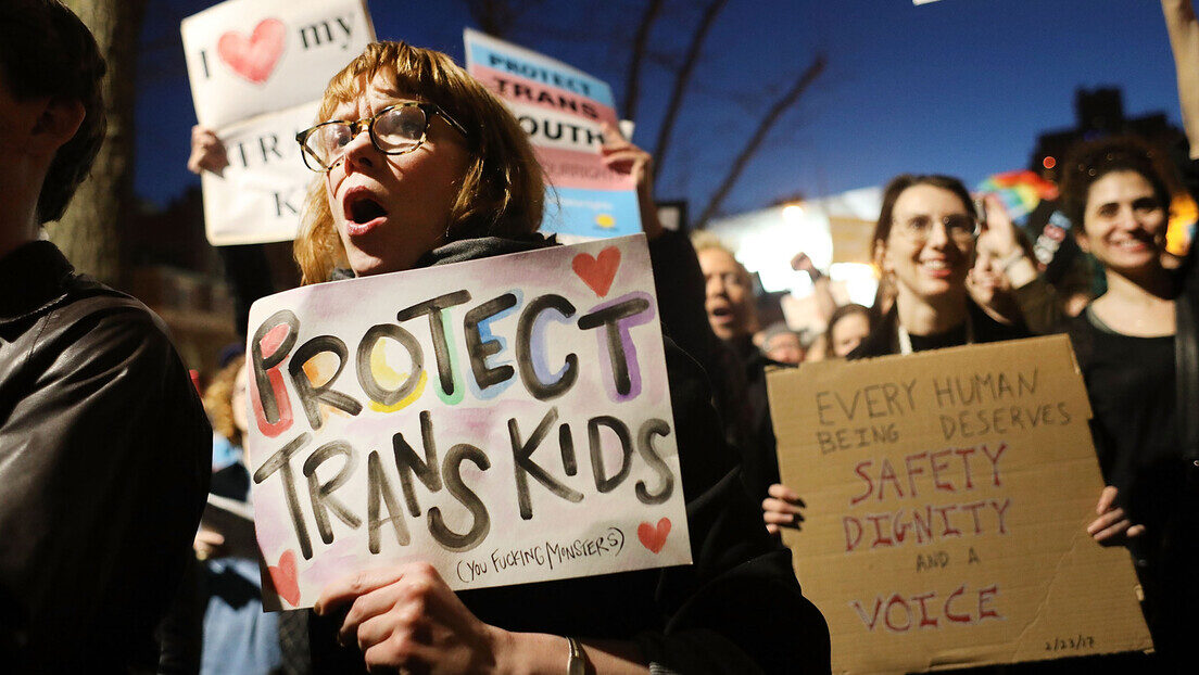 anti trans protest