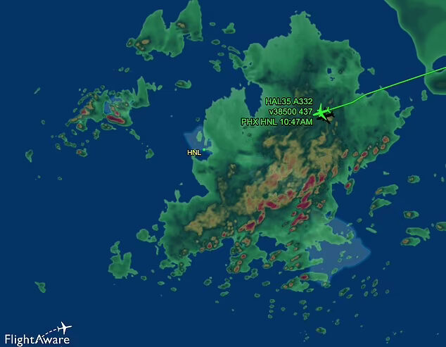 HAL35 in the storm radar