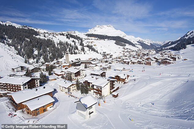 Lech/Zuers, in western Austria ski resort avalanch