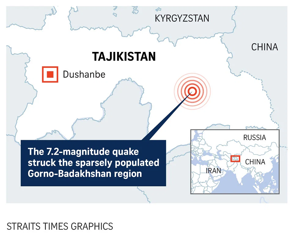 potres tađikistan