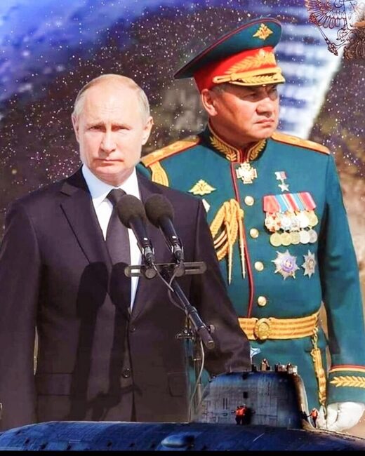 Klikni za povećanje Putin i Šojgu