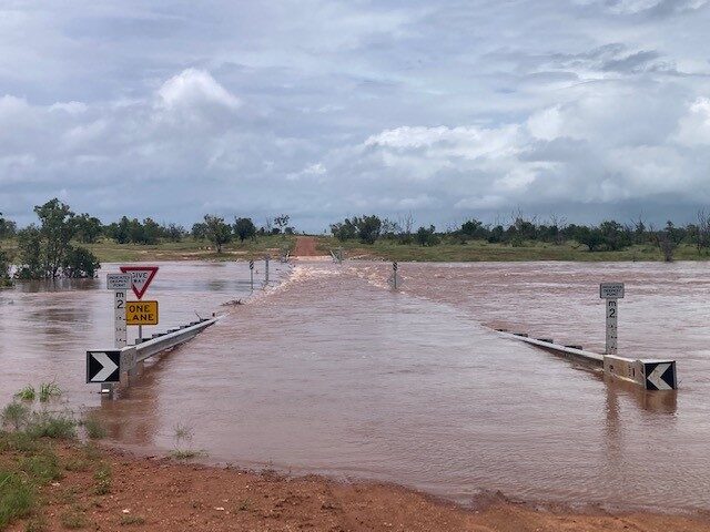 Flooding at Sandy Creek, NT, Australia, 01 March