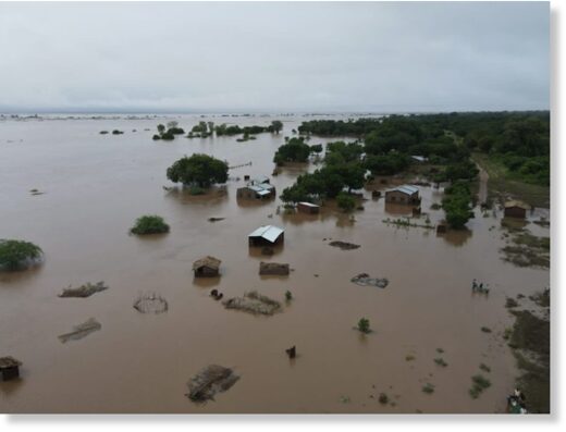 Flooding in Nsanje, Malawi, 16 March 2023.