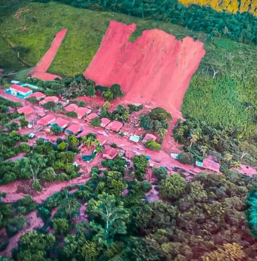 Landslide in Maranhão, Brazil, March 2023.