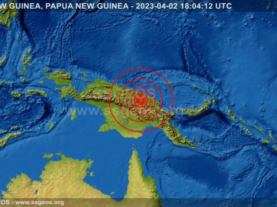 potres papua nova gvineja