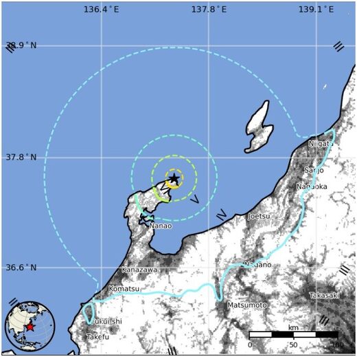 potres japansko more