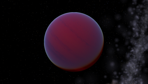Artistic depiction of a brown dwarf