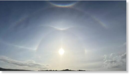 A rare sighting of halos, arcs and sun dogs were spotted in Whale, just outside Penrith, by Kim Skelton