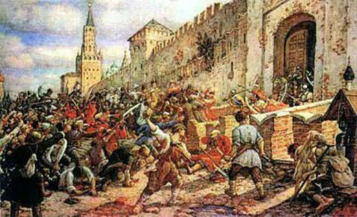 Painting depicting the Nika Riots​