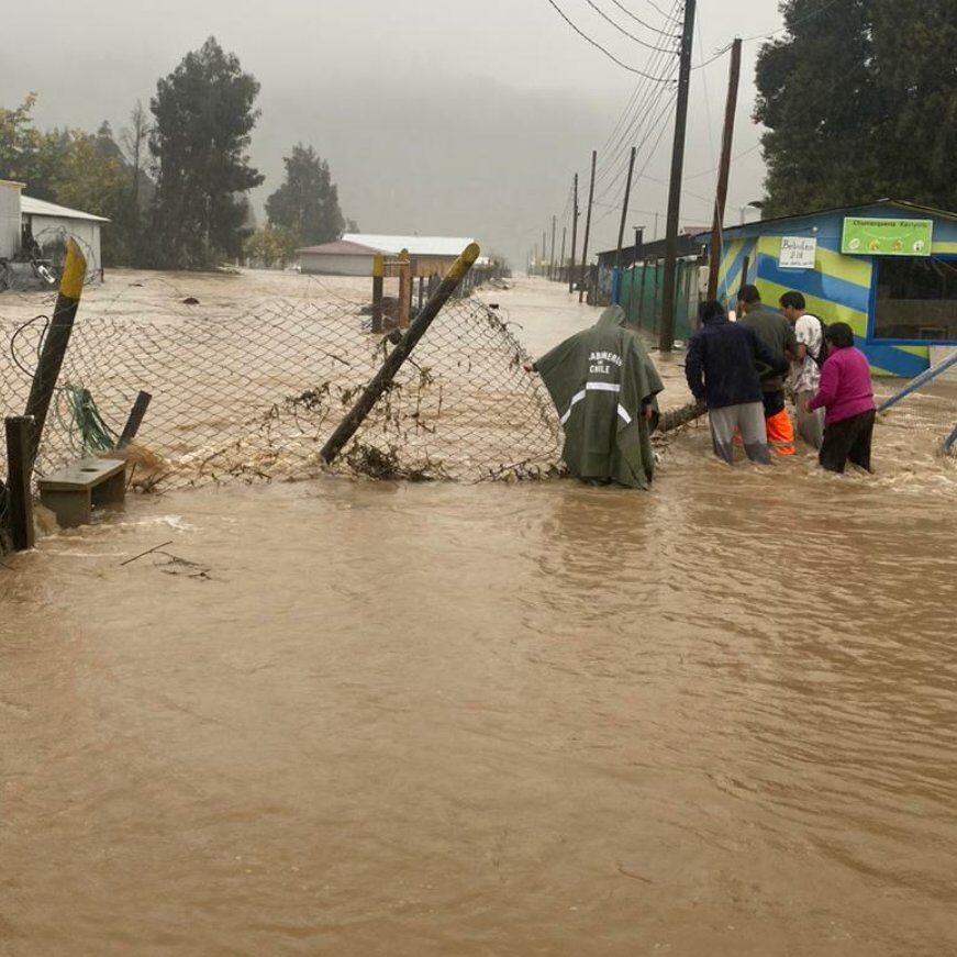 Floods in Maule Region, Chile, August 2023.
