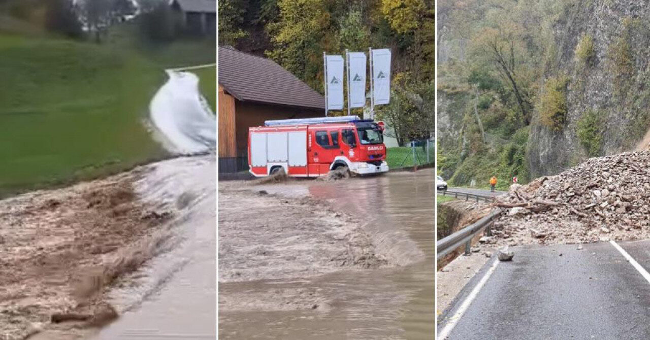 Poplave i odroni u Sloveniji