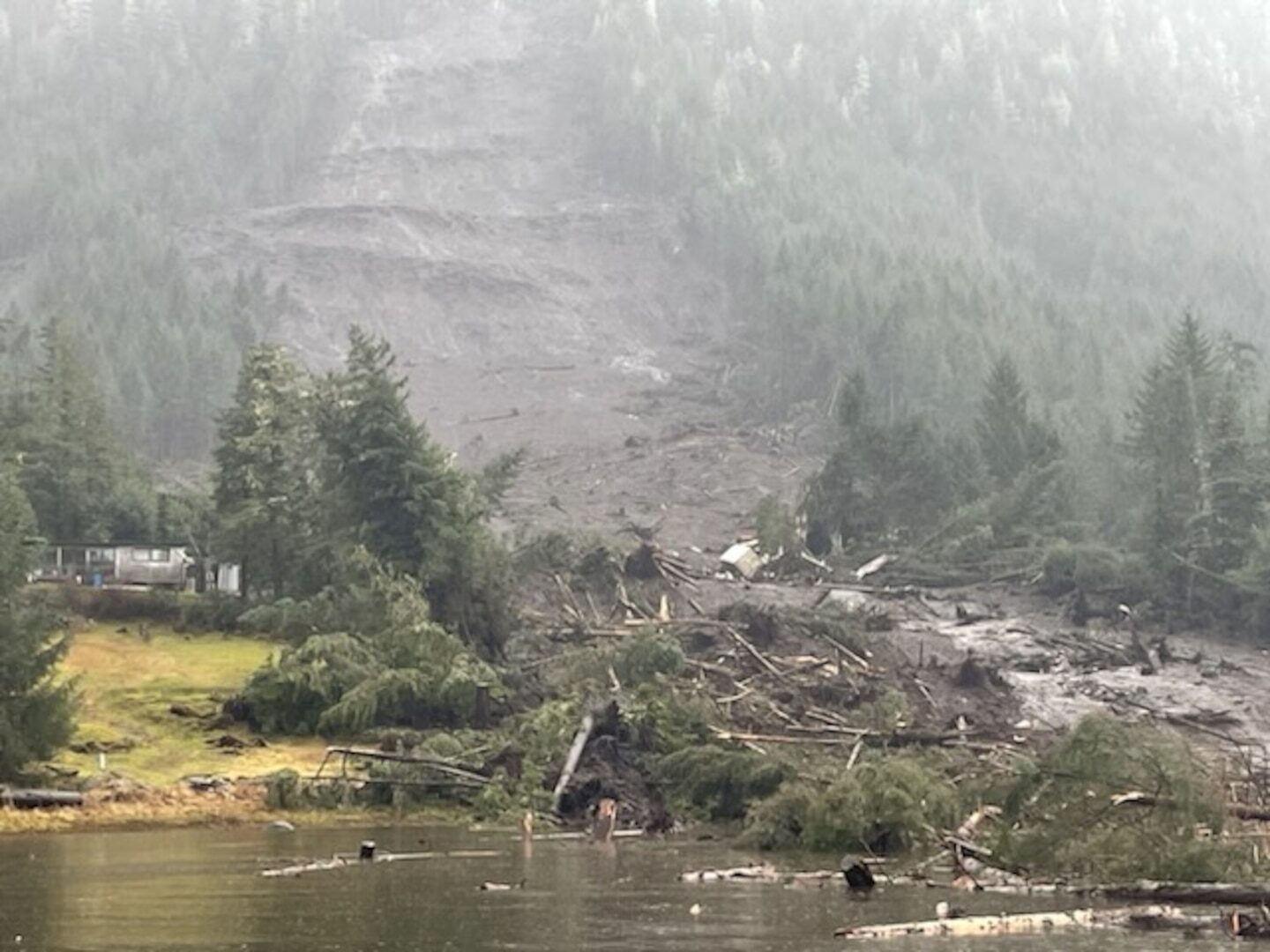 Mudslide in Wrangell, Alaska