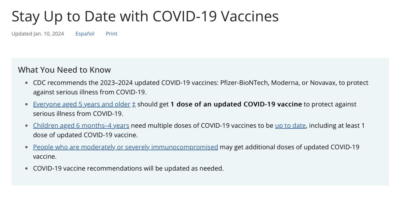 cdc vaccines up to date