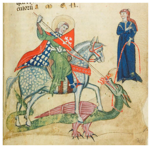 Saint George and the Dragon (ca 1270)