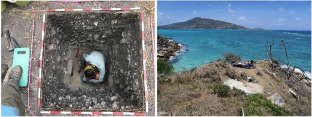 Mjesto iskopavanja na Jiigurru (Otok guštera)