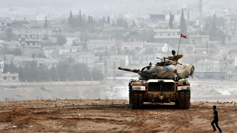 Klikni za povećanje turkey Turkiye invasion syria tank
