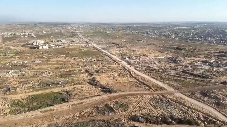 Netzarim corridor in central Gaza