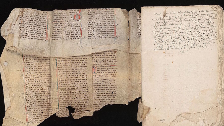 fragment manuscript merlin king arthur legend