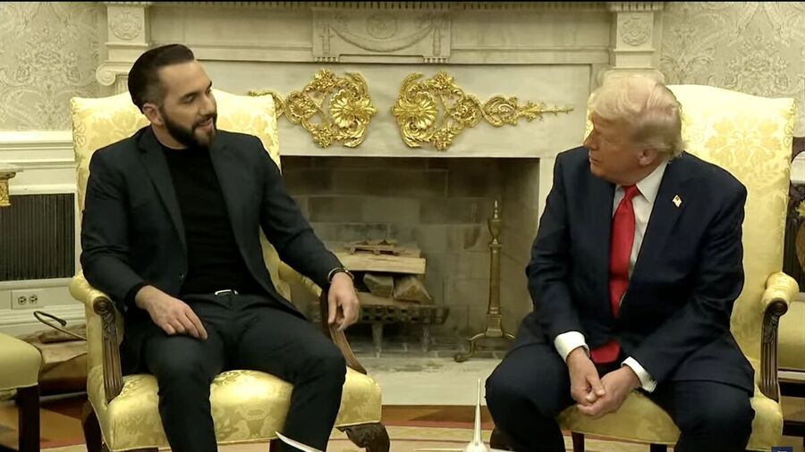Klikni za povećanje trump el salvador Nayib Bukele oval office
