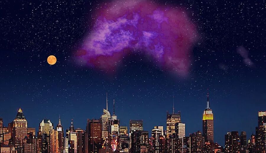artist rendition Eos molecular cloud.