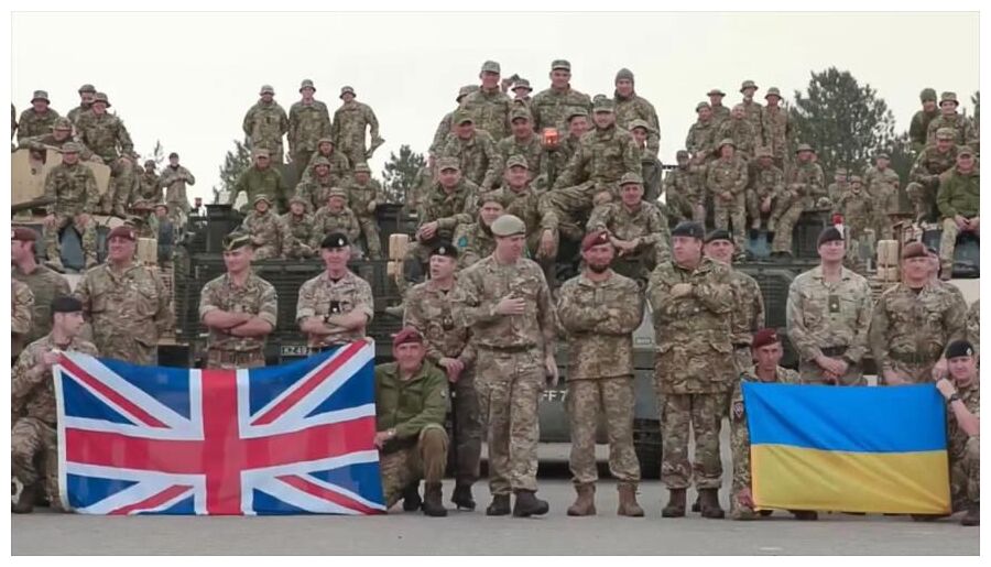 British and Ukrainian Troops