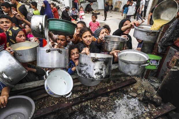 gaza starving children israel aid blockade