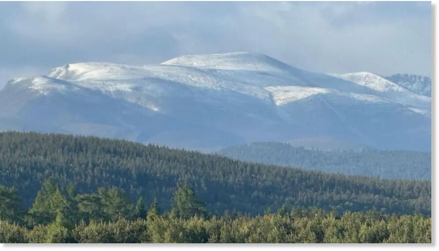 A view towards the Cairngorms from Aviemore