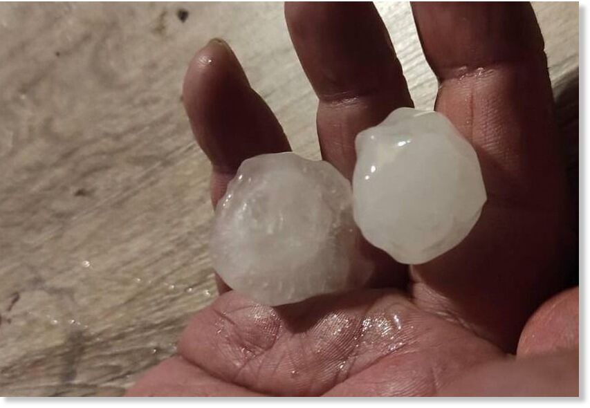 On June 5, hail the size of quail eggs fell in Minsk.