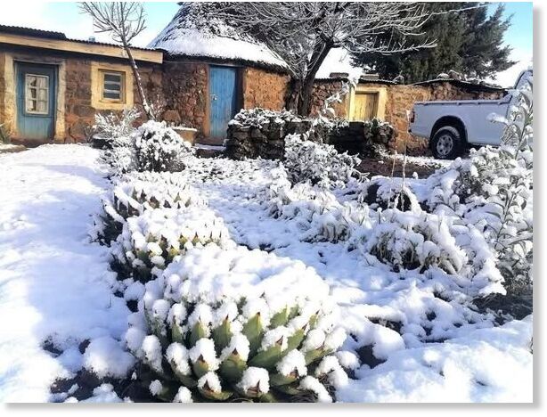Klikni za povećanje Snow in South Africa.