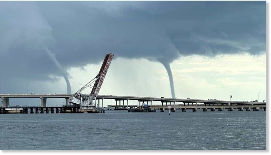 Multiple waterspouts spotted in Bradenton